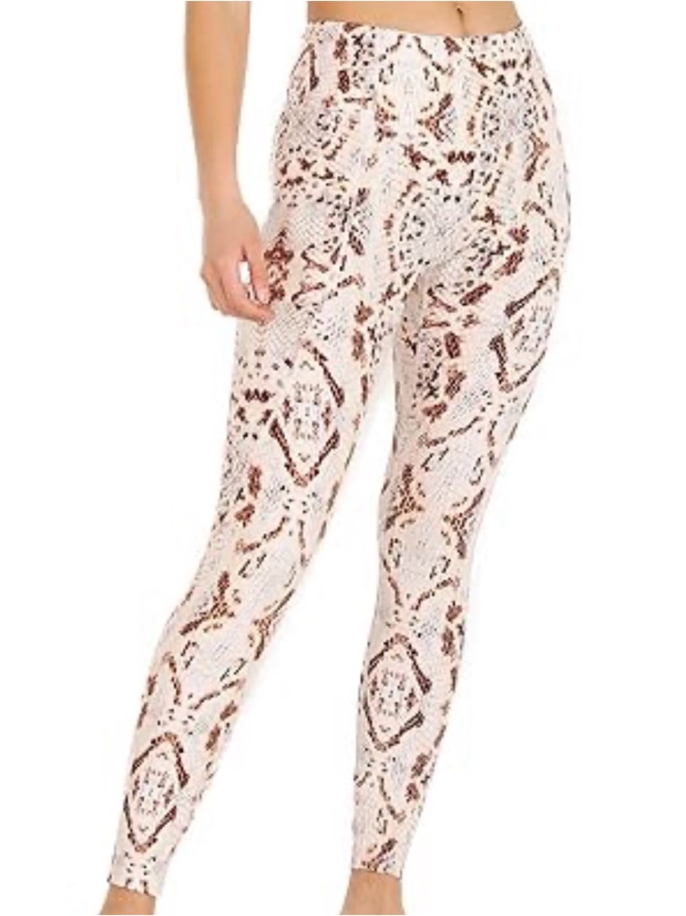 Varley Laidlaw Birch Snake Leggings Size M Snake Print, High Waisted, Athleisure